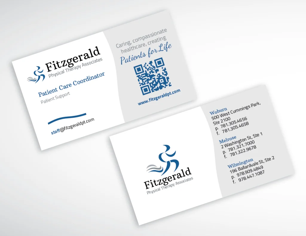 Fitzgerald Physical Therapy Business Cards