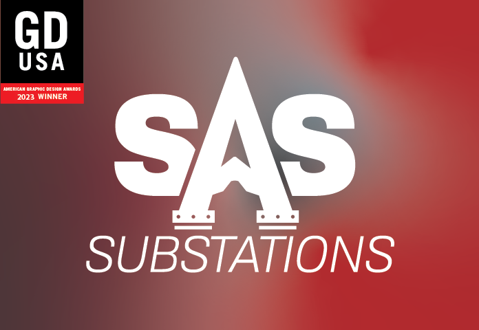 sas substations logo showcase, gd usa 2023 award winner