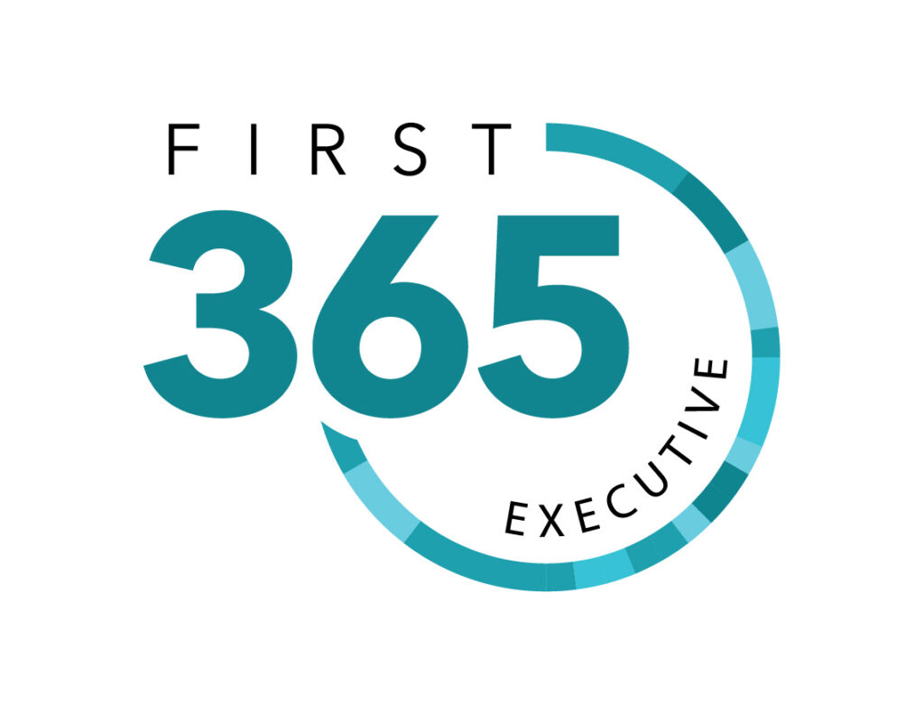 first365 executive development logo for intuit program, circle logo, alternative layout