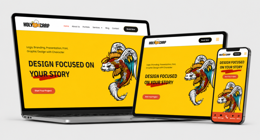 Website Design & Development Portfolio | Holy Carp Design